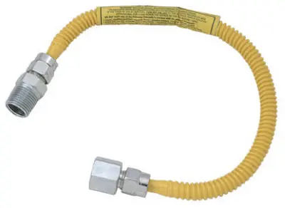 Brass Craft Stainless Steel Gas Connector 12 Inches Appliance Hookup BrassCraft