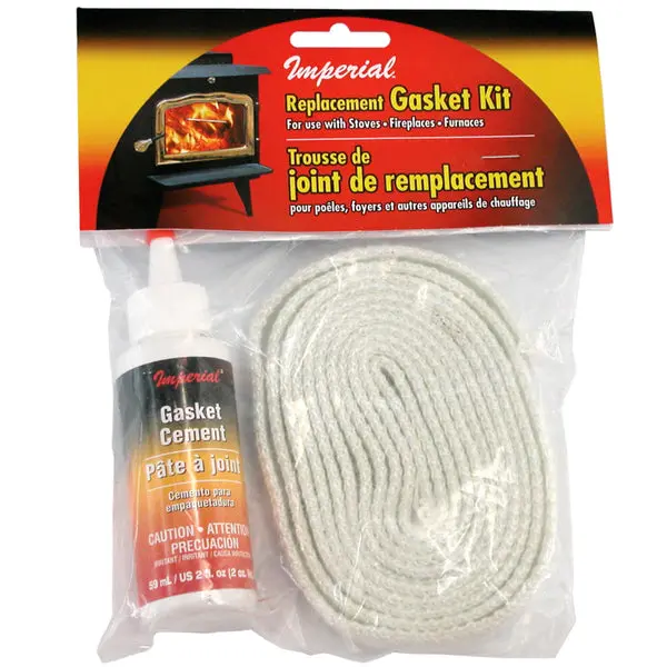 Imperial KK0142 Fiberglass Gasket Tape Kit 2 Oz Cement 5/8 x 1/8 x 7 Feet