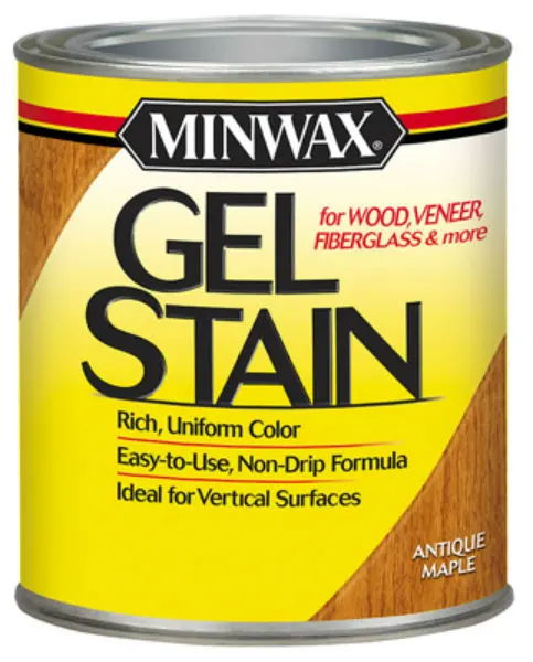 Minwax 260304444 Gel Stain Wood Veneer Fiberglass 1/2 Pt Antique Maple