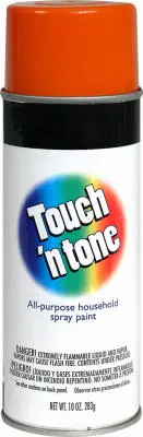 Touch N' Tone 55283830 Orange Spray Paint 10 Oz High Visibility Marking