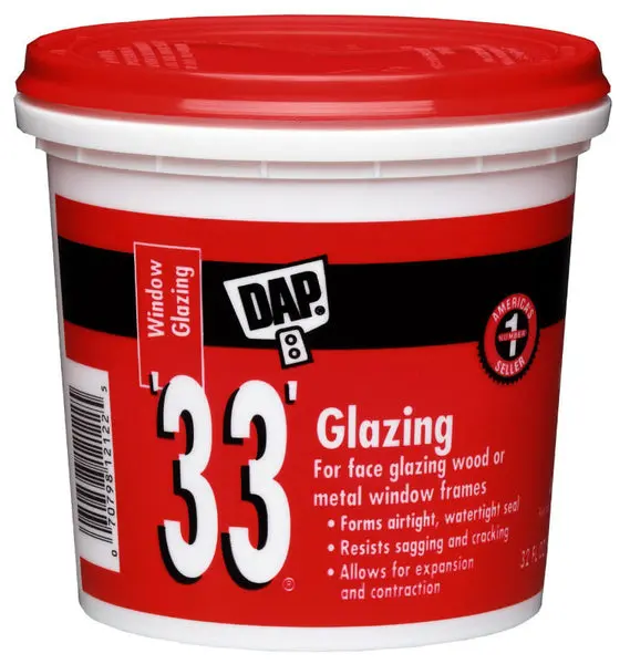 Dap 12122 Glazing Compound 1 Quart White Professional Window Glazing
