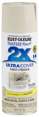 Rust-Oleum Painter's Touch 2x Gloss Almond Spray Paint 12 Oz Smooth Finish