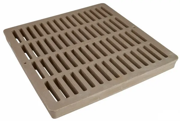 NDS 1212S Polyolefin Square Grate 12 x 12 Inch Sand Drainage Cover UV Inhibitors