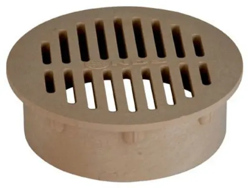 NDS 60S Round Structural Foam Polyolefin Grate UV Inhibitors 6 Inch Sand Drainage Cover