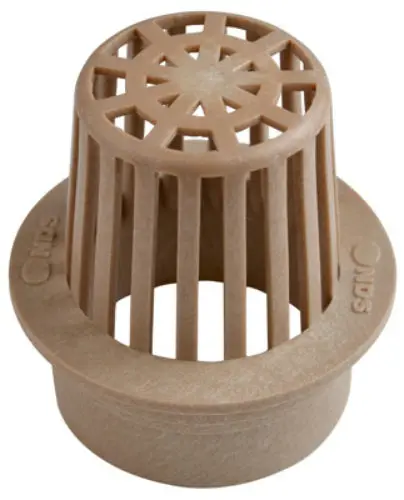 NDS 74S Flat Top Structural Foam Polyolefin Atrium Grate 3 Inch Sand Drainage Cover