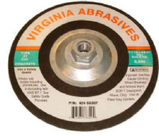 Virginia Abrasives 424-55307 7 Inch Concrete Grinding Wheel Hub