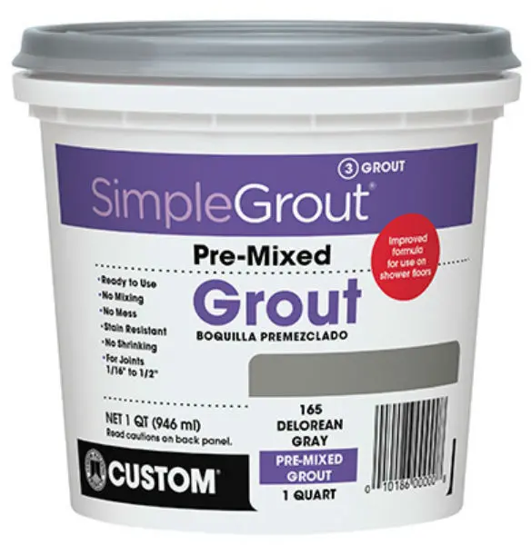 Custom PMG180QT SimpleGrout PreMixed Grout 1 Qt Sandstone Custom Building Products
