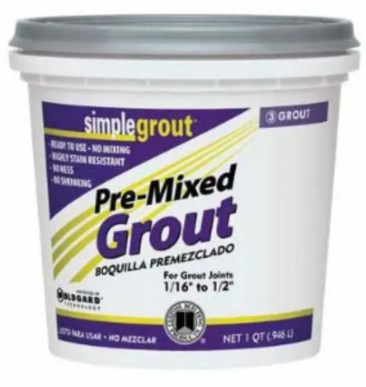 Custom PMG380QT SimpleGrout Pre-Mixed Grout Haystack 1 Quart Tile and Stone Custom Building Products