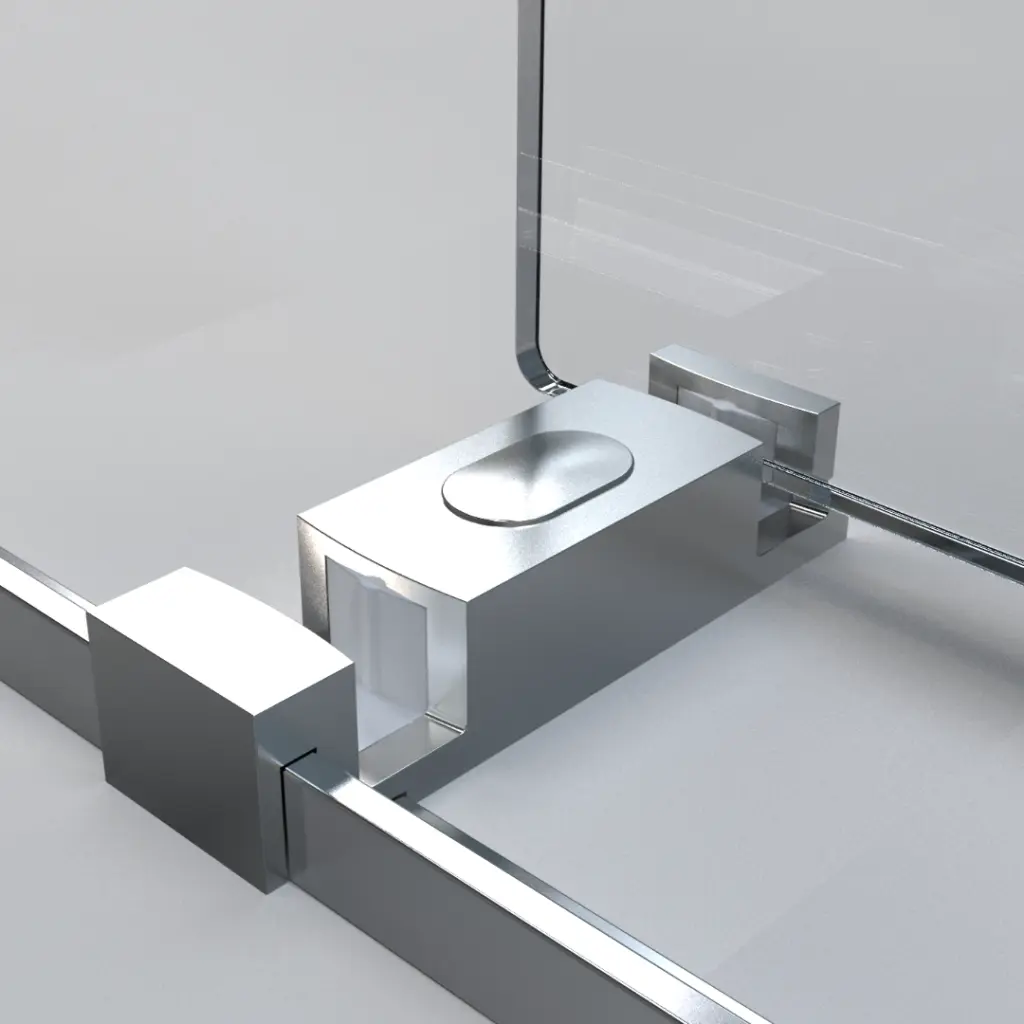 Chrome Stainless Steel Bottom Guide Shower Door Installation bathin
