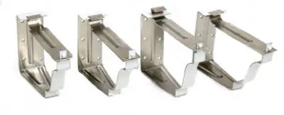 Amerimax 25024 Snap Lok Fascia Bracket 5 Inch White Aluminum 4-Pack