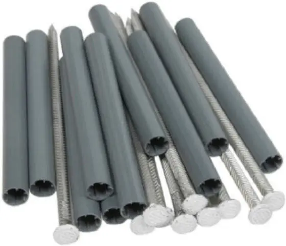 Amerimax 25043 Aluminum Spike & 5 Inch Ferrule 7 Inch White 10-Pack Gutters