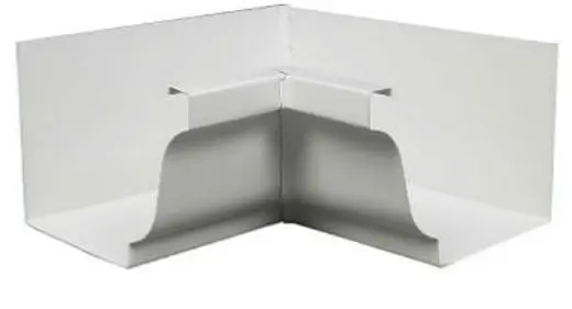 Amerimax 27201 Aluminum Inside Mitre 5 Inch White Gutter Systems