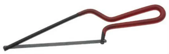 Superior Tool 37700 Professional Mini Hacksaw 6 Inch Long Steel Blade Precision Cutting
