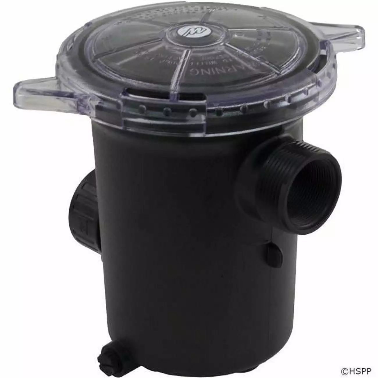 Waterway Plastics 310-5400 1.5 FBT x 1.5 MBT x 1.5 FPT Hair-Lint Trap Assembly Basket and Lid