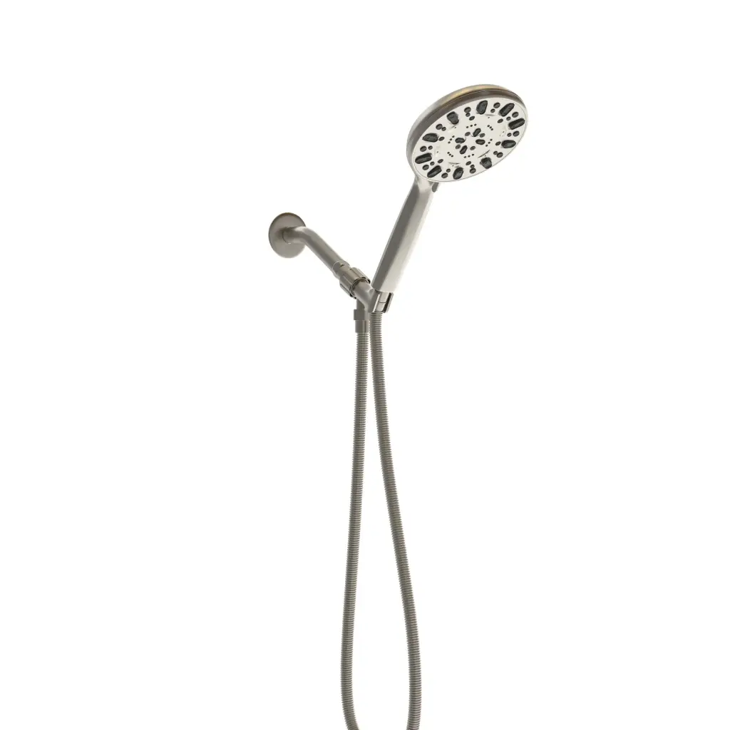 Multi Function Adjustable Hand Shower 7 Function Brushed Nickel Finish lordear