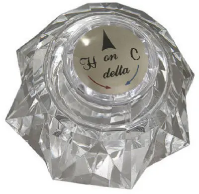 BrassCraft SHD6811 Delta Faucets Tub Shower Acrylic Handle Clear Stylish Bathroom