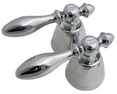 Lasco 01-7091 Universal Chrome Plated Lever Hot & Cold Handles 1-Pair