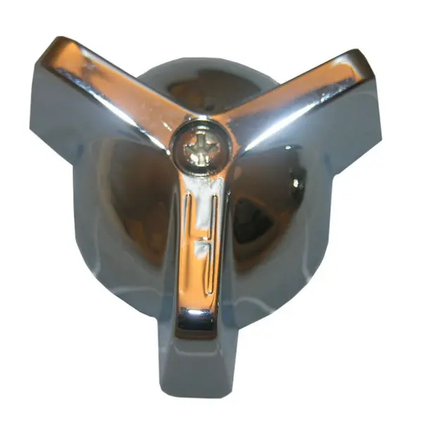 Lasco HC-137 Streamway 3 Point Metal Faucet Handle Chrome Finish Modern Faucets