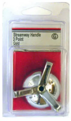 Lasco HC-138 Streamway 3 Point Metal Faucet Handle Chrome Bathroom Fixtures