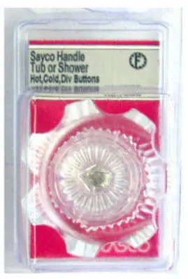 Lasco HC-70MB Sayco Tub & Shower Faucet Handle Clear Bathroom Repair