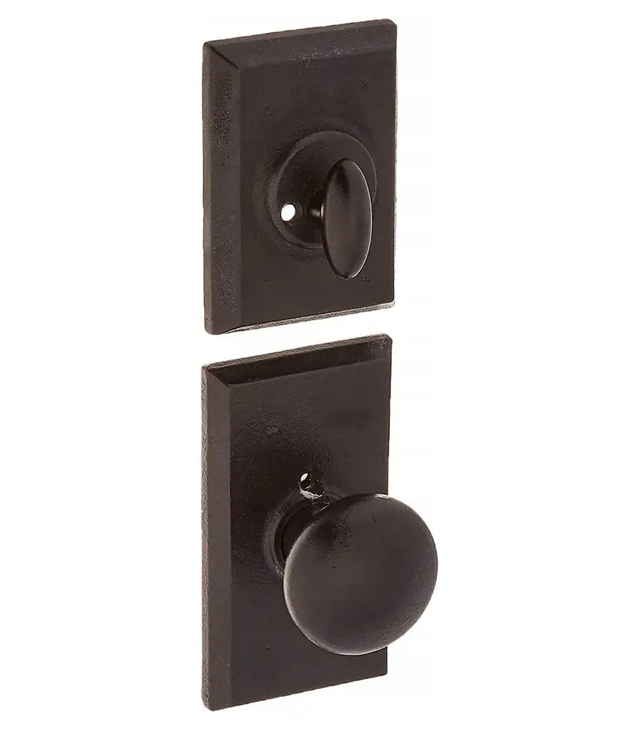 Weslock 07805--N20020 Monoghan Interior Dummy Handleset Black Finish