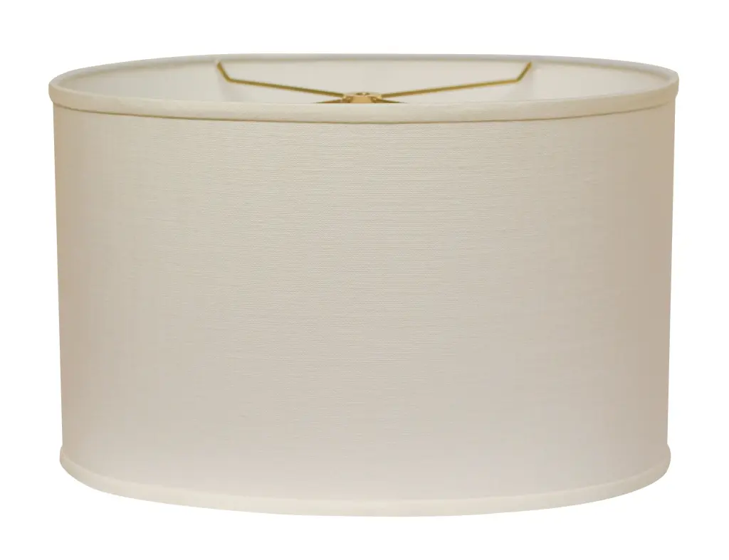Slant Retro Oval Hard Support Lampshade Washer Fitter White White Li alabama lamp shades