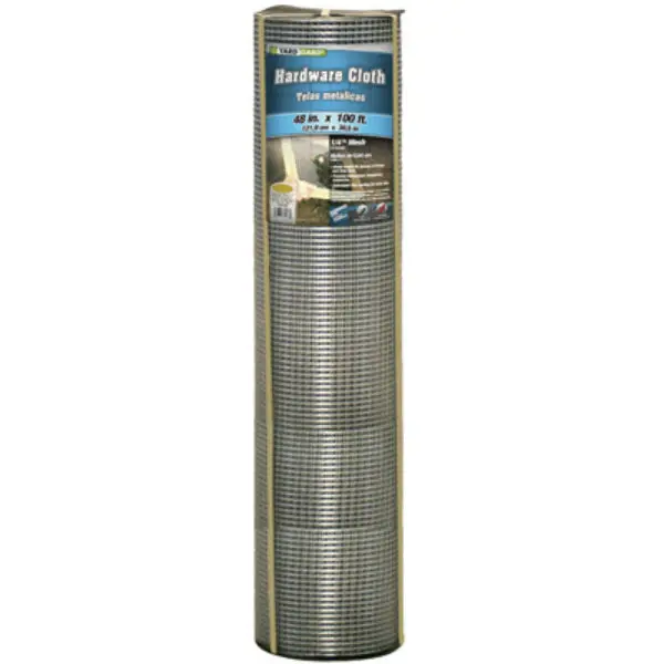 YardGard 23-Gauge Galvanized Hardware Cloth 1/4" Mesh 48" x 100'