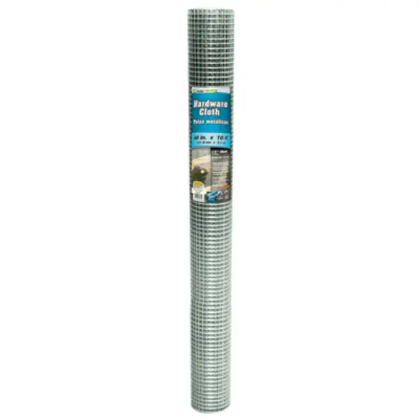 YardGard 308230B Galvanized Hardware Cloth 19-Gauge 1/2 Inch Mesh 48 x 10 Feet