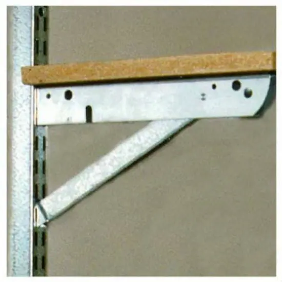 John Sterling BK-0103-11 Double Shelf Bracket Galvanized Steel 10 Inch Heavy Duty