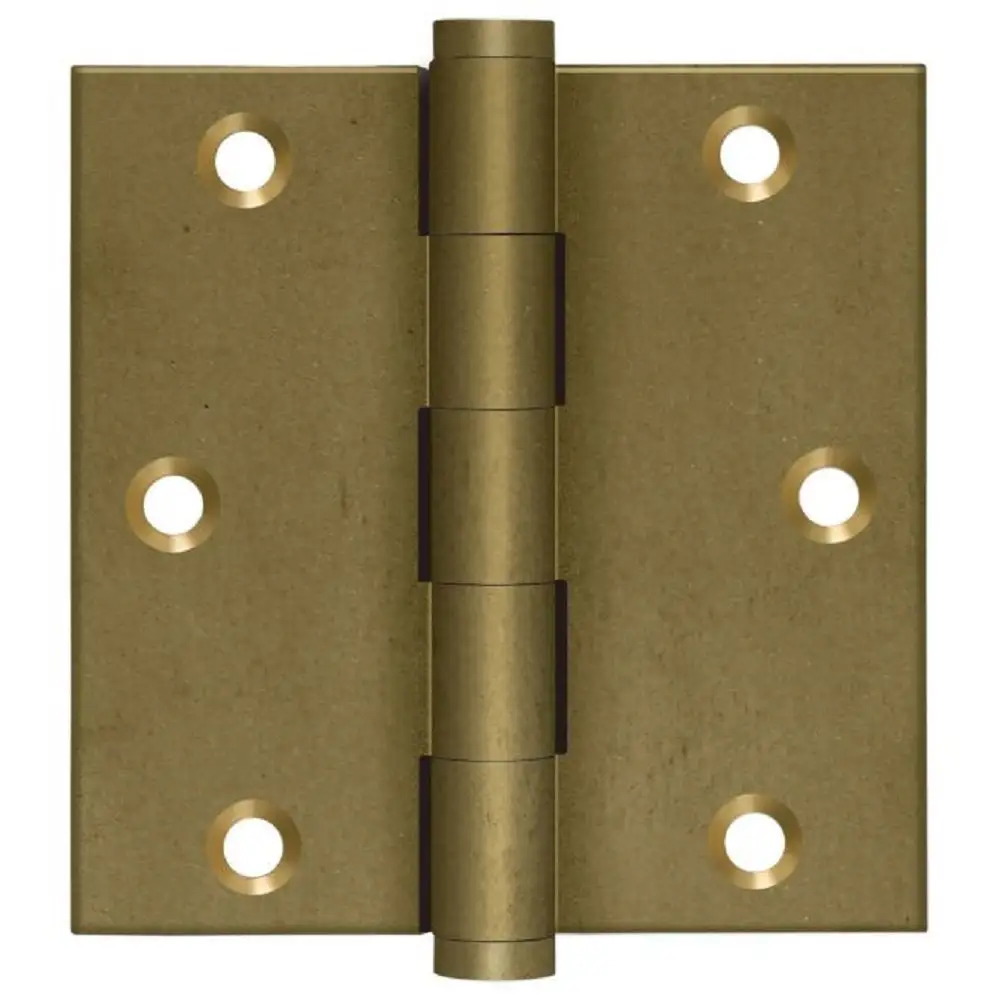 Deltana DSB35B14 Square Hinge Ball Bearings Bright Nickel 3-1/2 x 3-1/2 Inch