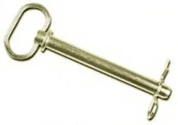 Double HH 25673 High Carbon Steel Hitch Pin 1-1/4 x 6-1/4 Yellow Zinc Plated
