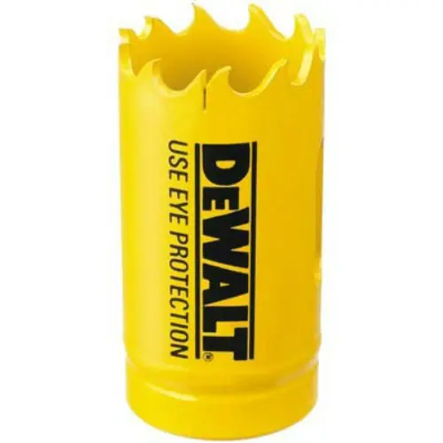 DeWalt D180014 Standard Bi-Metal Hole Saw 7/8 Inch 22MM Cutting Metal and Wood