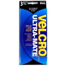 Velcro Tape White 1 Inch x 3 Feet Adhesive Hook and Loop Fastener