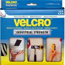 Velcro 90198 Sticky Back Industrial Strength Velcro White 2 x 15