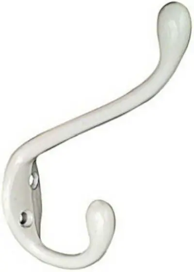 National Hardware N266-056 Heavy-Duty Garment Hook White