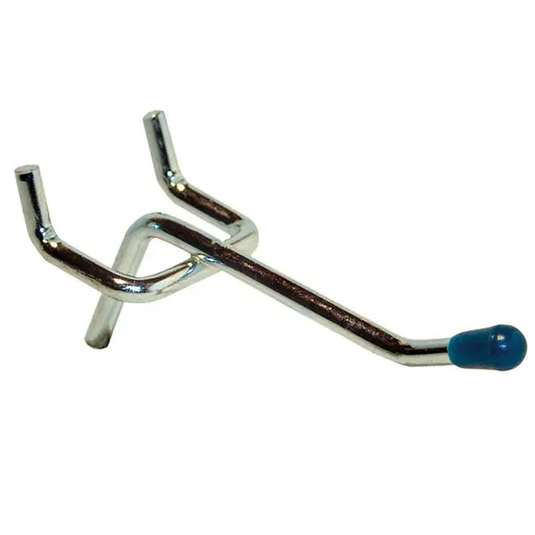 Crawford Double Prong Straight Peg Hook 2 Inch Retail or Home Storage