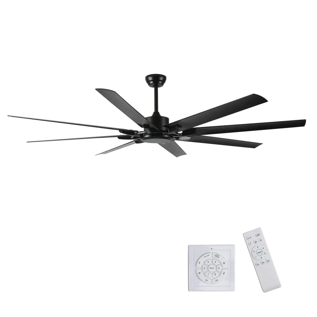75 Inch Industrial DC Motor Ceiling Fan No Light, Large Ceiling Fan hc ceiling fan with light