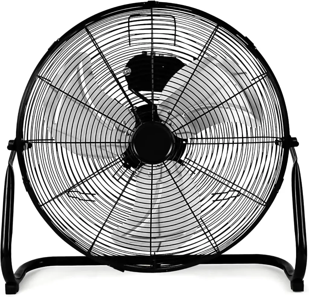 20 Inch 3 Speed High Velocity Heavy Duty Metallic Industrial Floor Fan w1134dhs