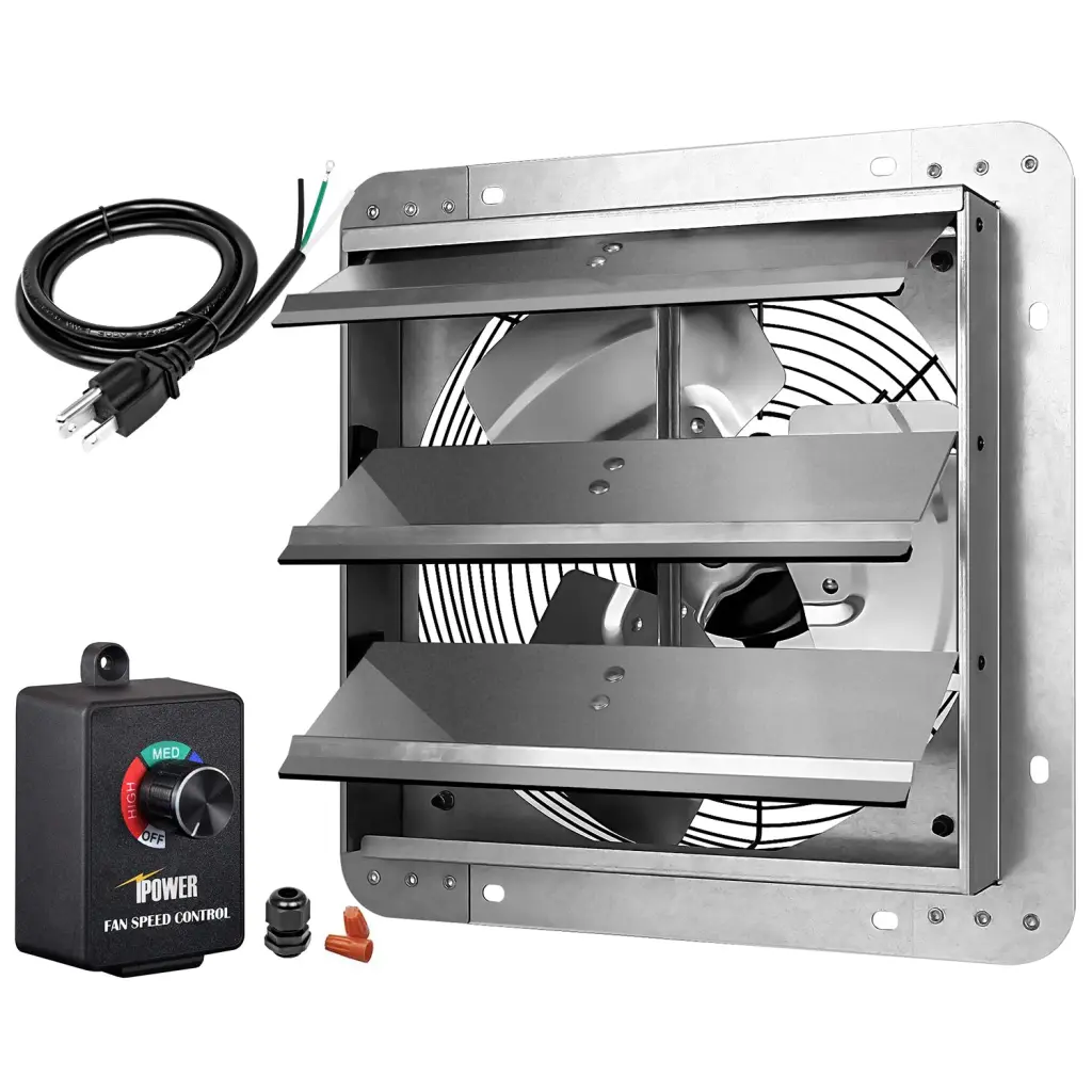 iPower HiFanX Exhaust 12 Inch Variable Shutter Exhaust Fan Speed Controller w1134dhs