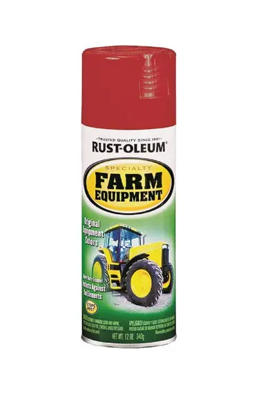 Rust-Oleum 280127 Farm Equipment Spray Paint International Red Tractors and Machinery