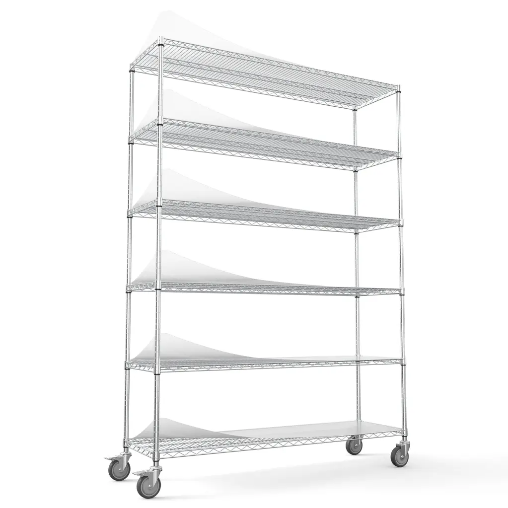 6 Tier Wire Shelving Unit 6000 Lbs Capacity NSF Adjustable Rack like it