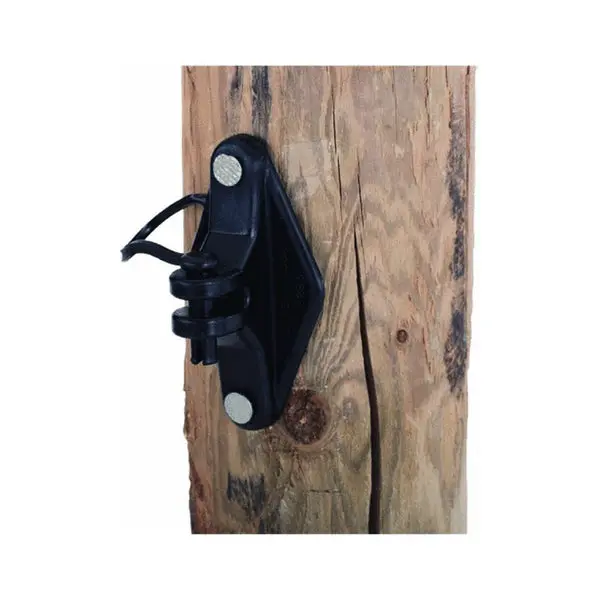 Dare 2249-25 Pinlock Insulator Wood Posts Black 25-Count Fencing and Electrical