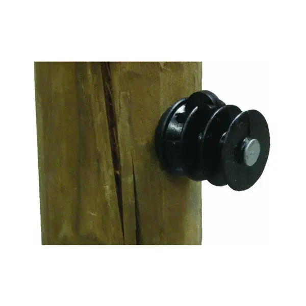 Dare ELF-WP-25 Elfin Wood Post Insulator Black 25-Pack