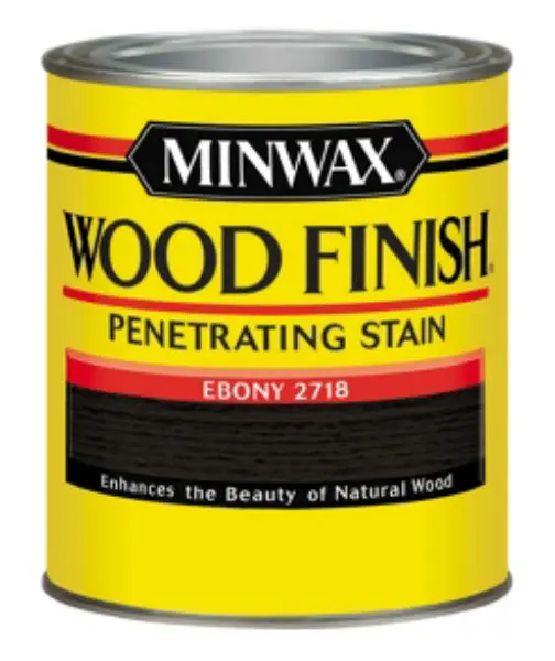 Minwax 70013 Wood Finish Penetrating Wood Stain 1 Qt Ebony 2718 Interior Wood