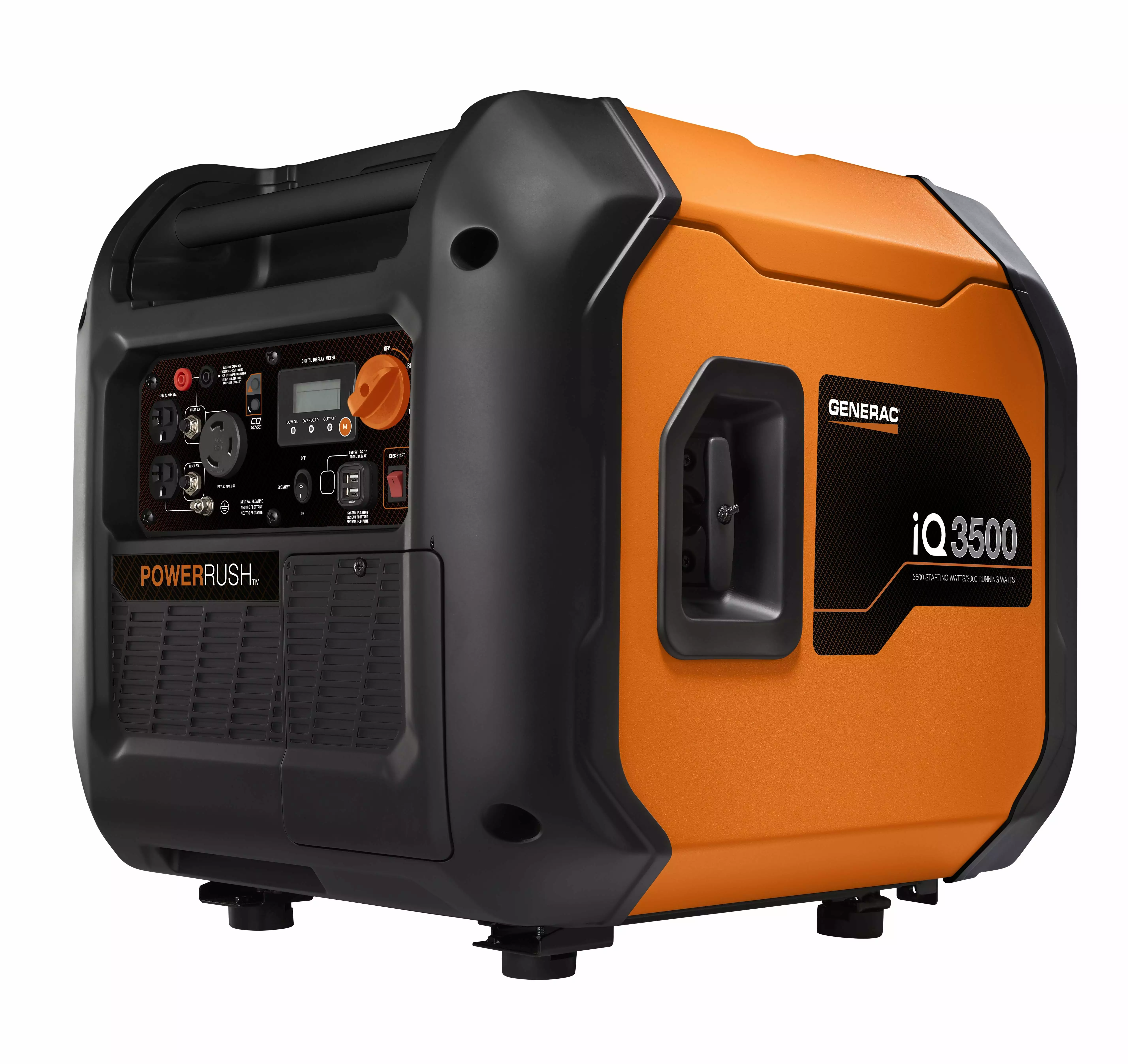 Generac 7723 iQ3500 Gas Powered Travel-friendly Inverter Generator COSense - 50ST