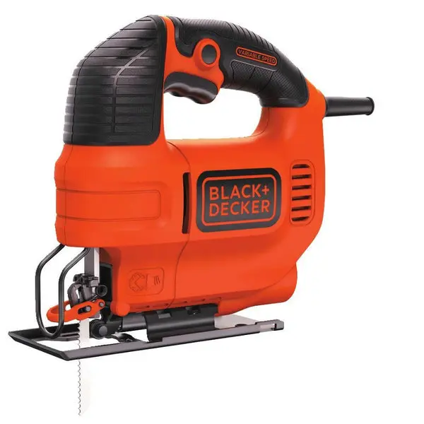 Black & Decker BDEJS300C Variable Speed Jig Saw 4.5 Amp 45 Degrees Bevel Stops Precision Cutting Black u0026 Decker
