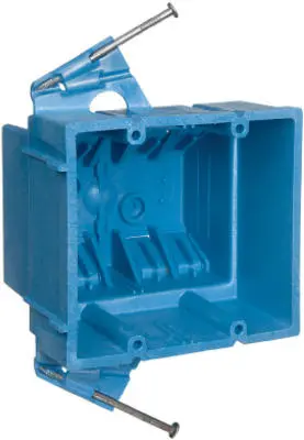 Carlon New Work Super Blue Hard Body Wiring Box 2-Gang