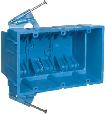 Carlon New Work Super Blue Hard Body Wiring Box 3-Gang