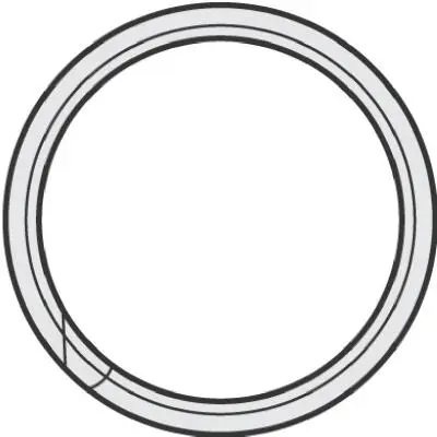 Hy-Ko KB103 Split Key Ring 3/4 Inch 100-Pack