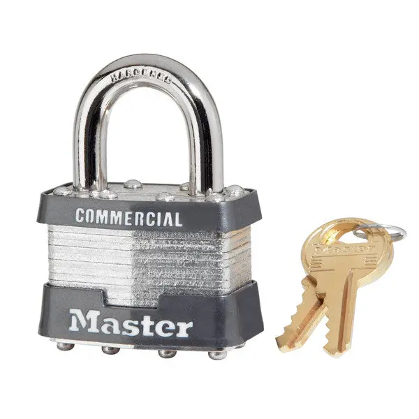 Master Lock 1KA-2001 Keyed Alike Laminated Steel Padlock 1-3/4 Inch